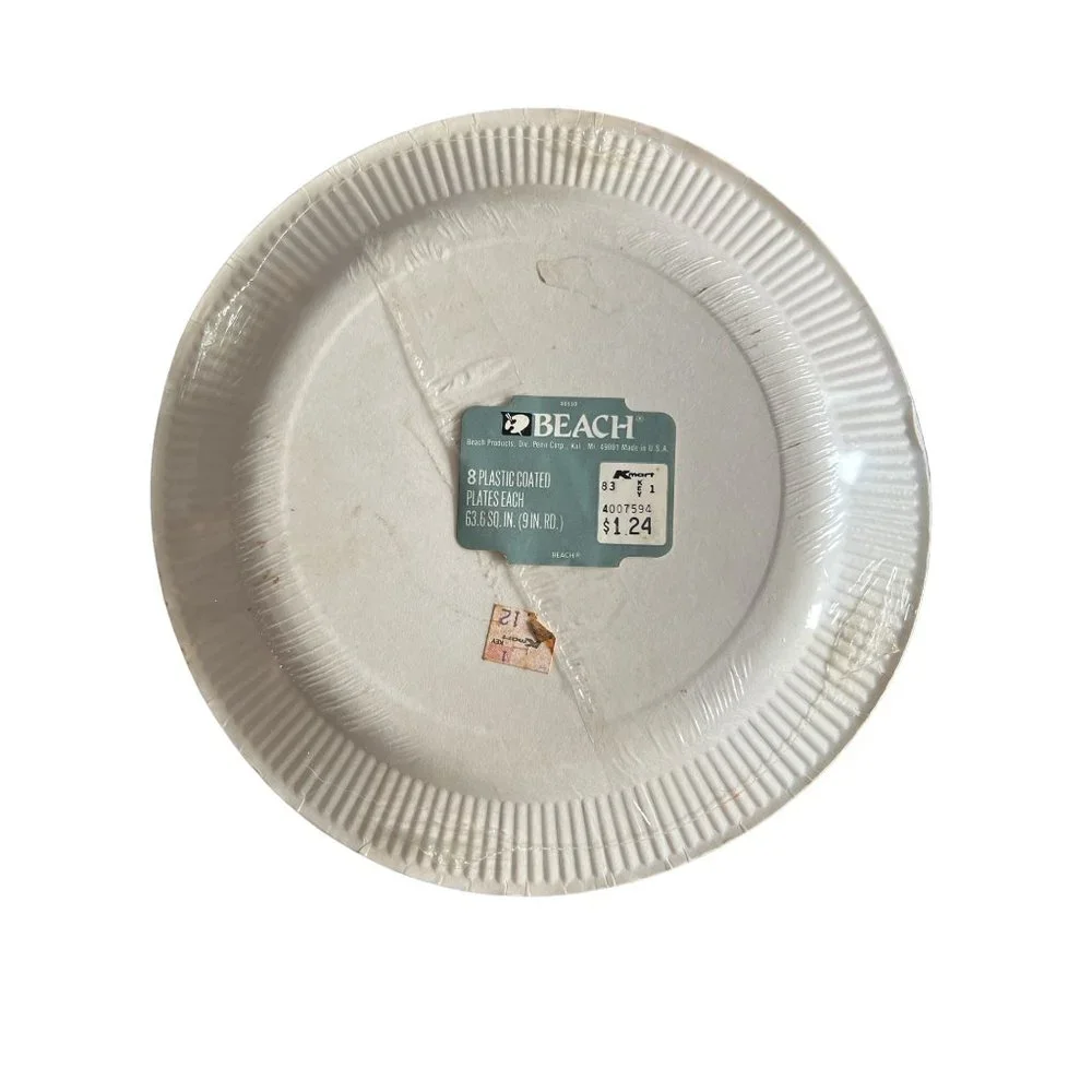 Vintage Mickey Mouse Happy Birthday Paper Plates 9” 8CT By Beach -‎ Sealed
